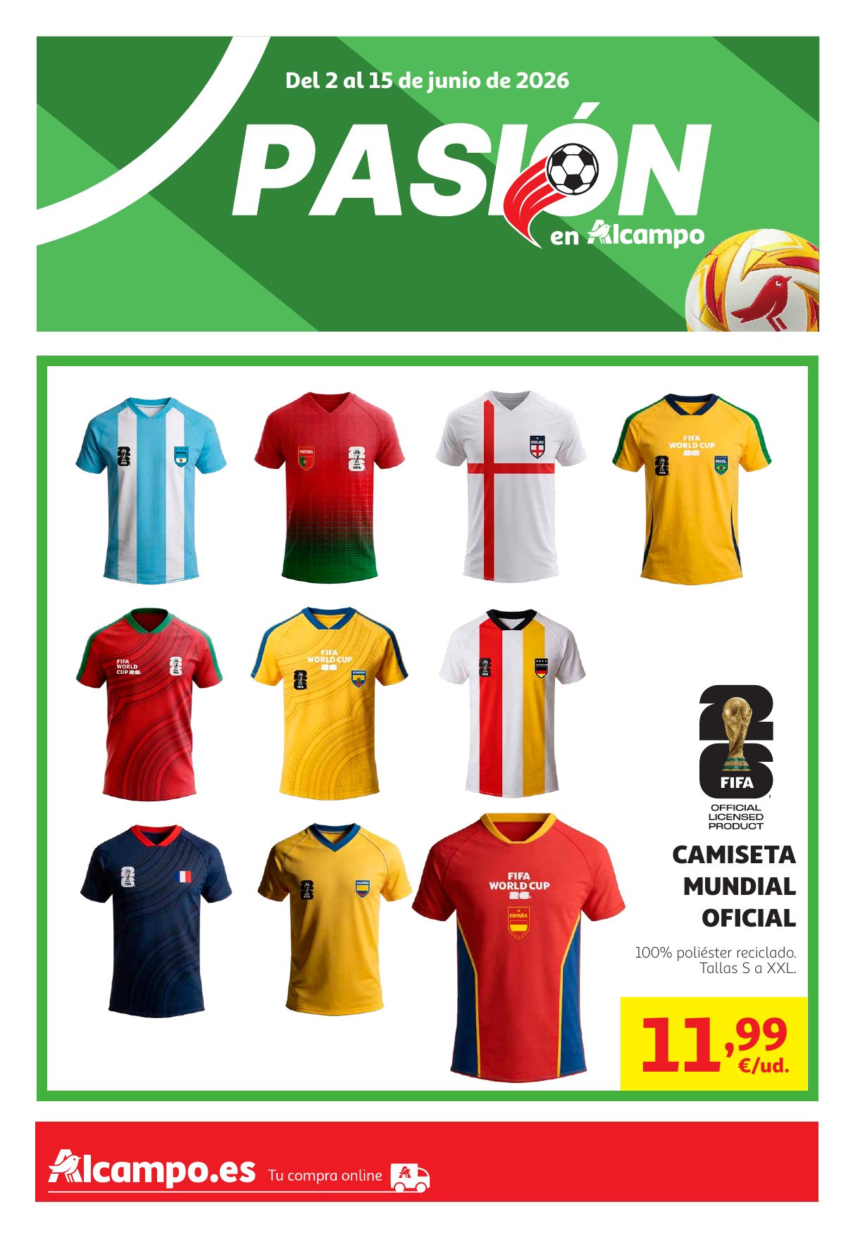Portada Folleto Alcampo · Mundial Pasión en
