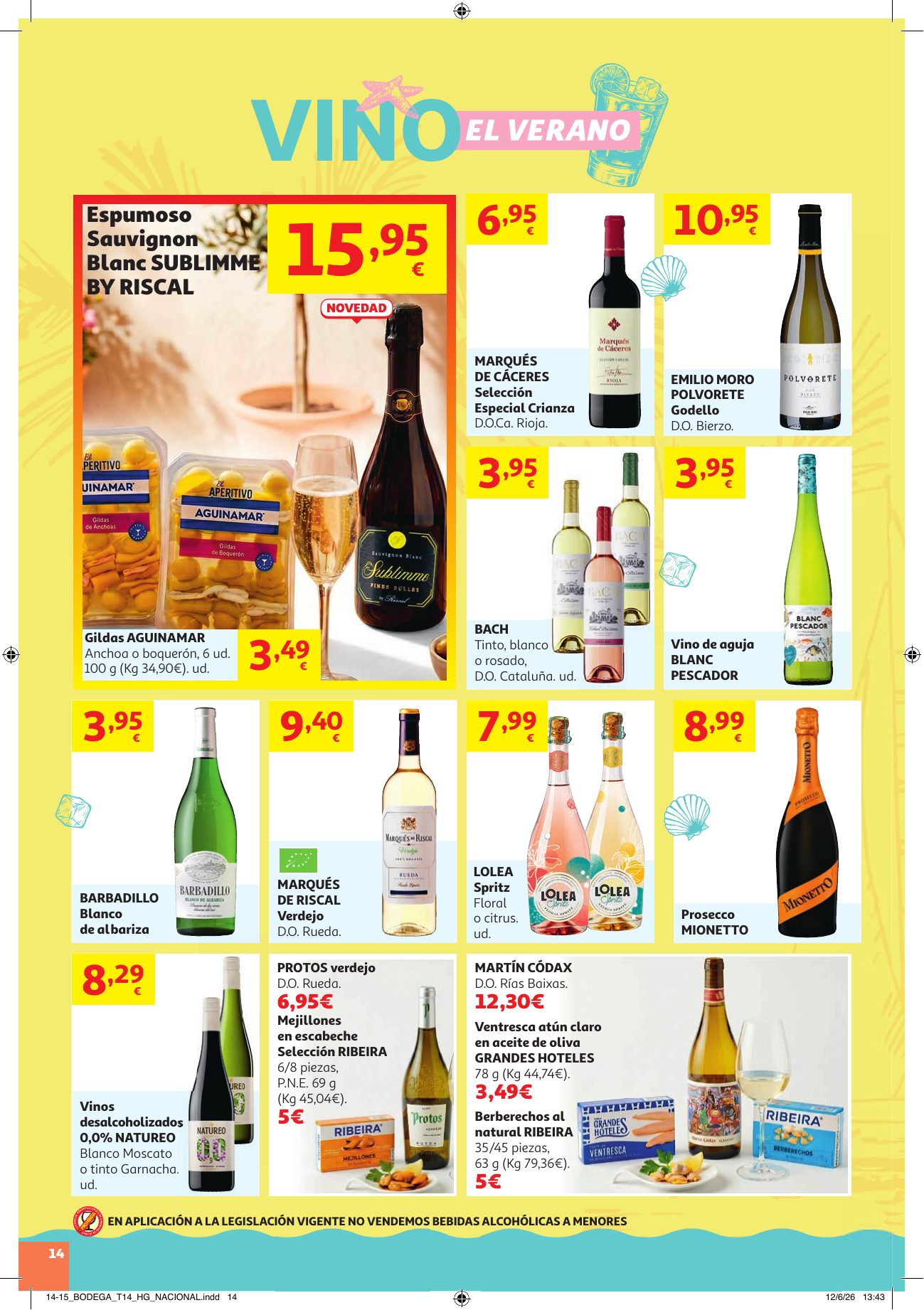 Folleto Alcampo · Vino el Verano — Página 14