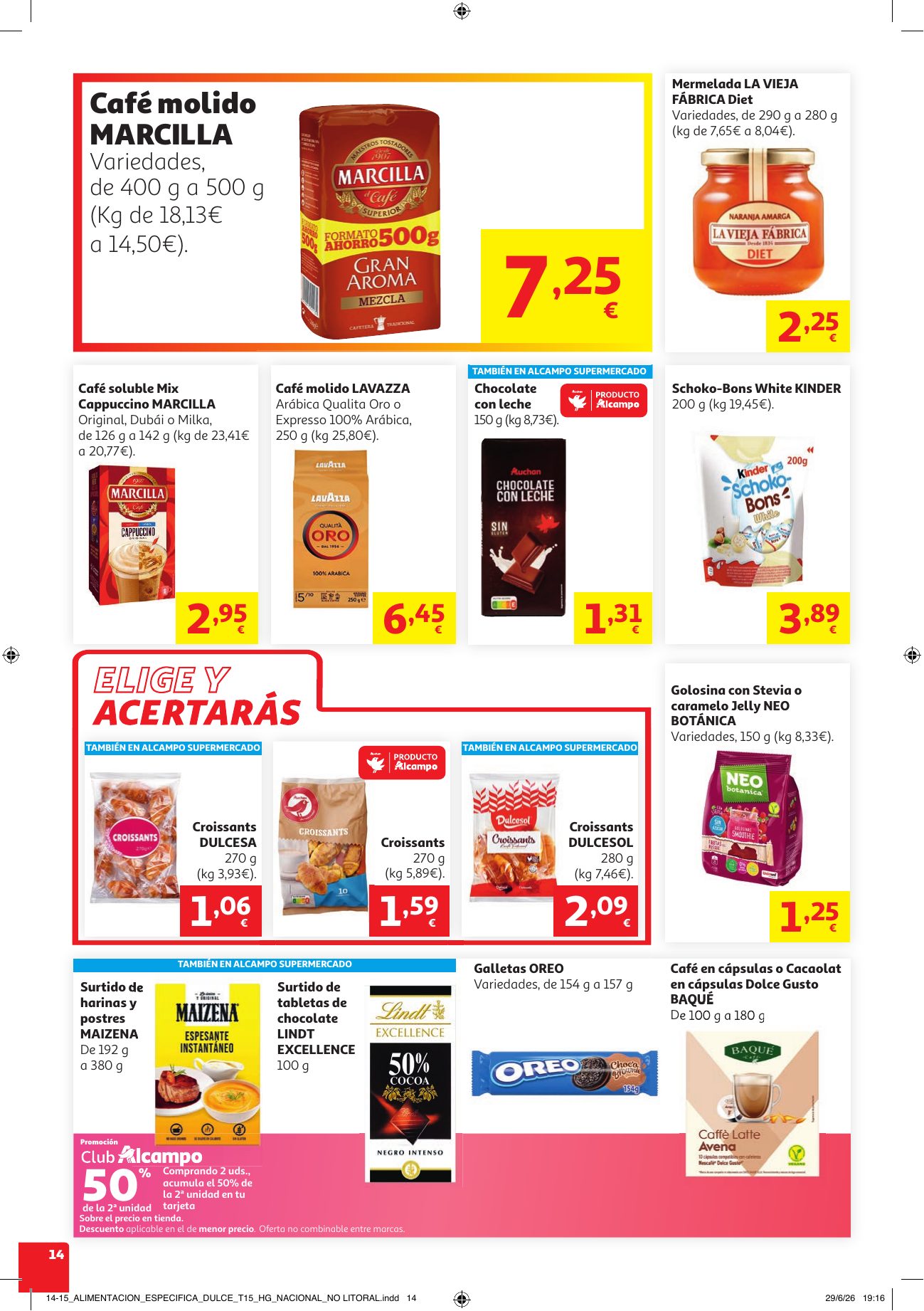 Folleto Alcampo · NO Litoral Verano Frutal — Página 14