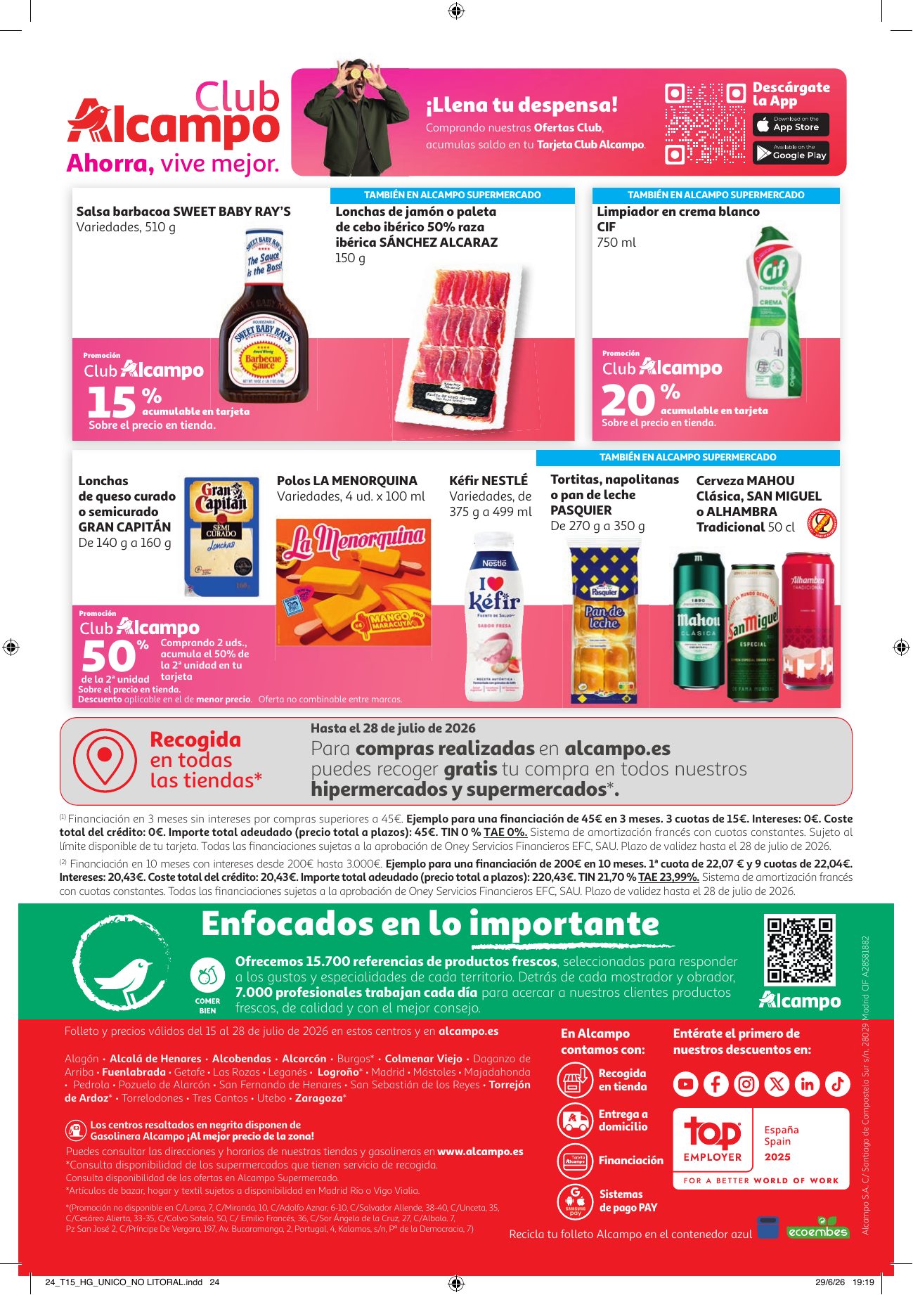 Folleto Alcampo · NO Litoral Verano Frutal — Página 24