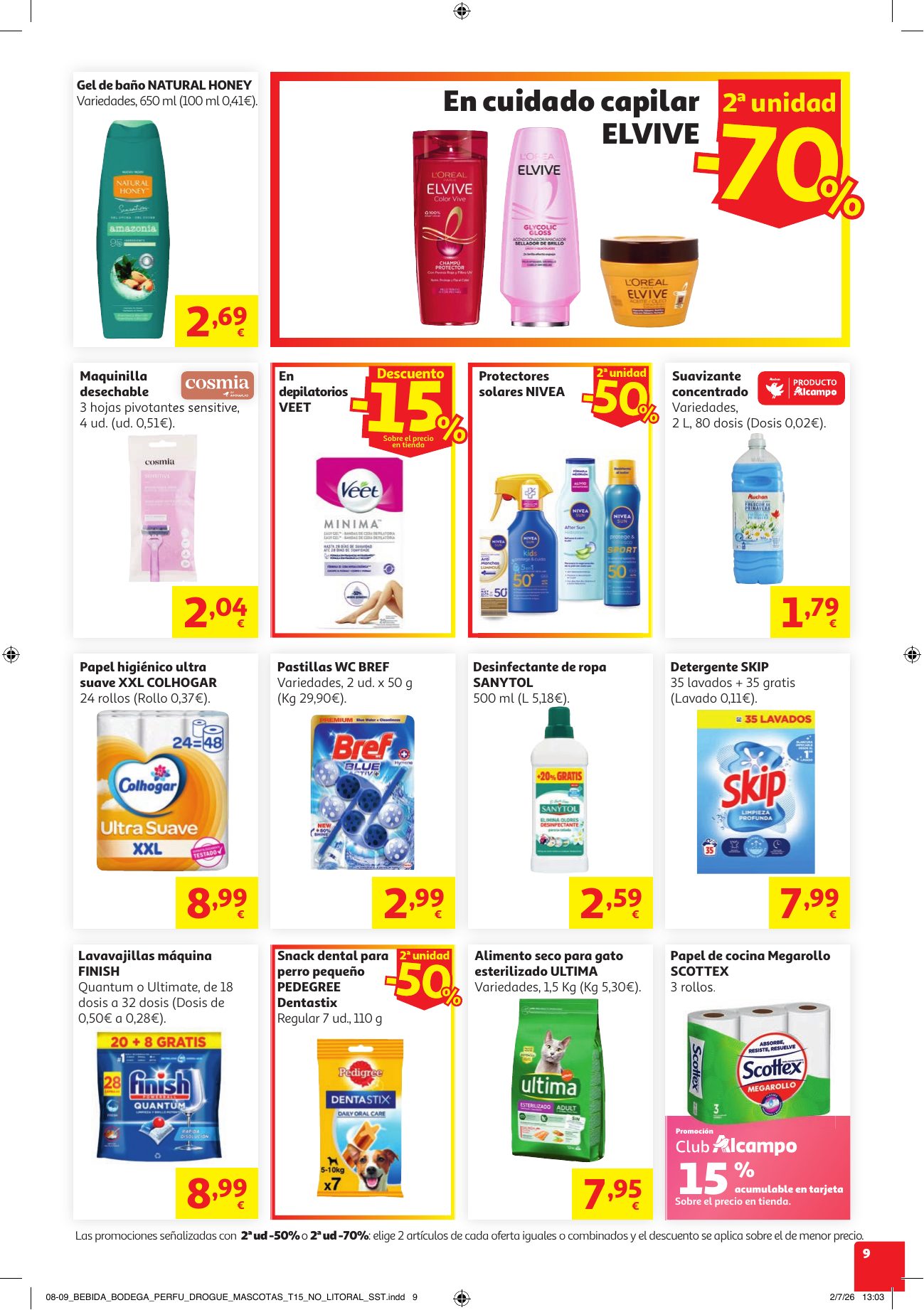 Folleto Alcampo · Litoral Catalan Verano Frutal — Página 9