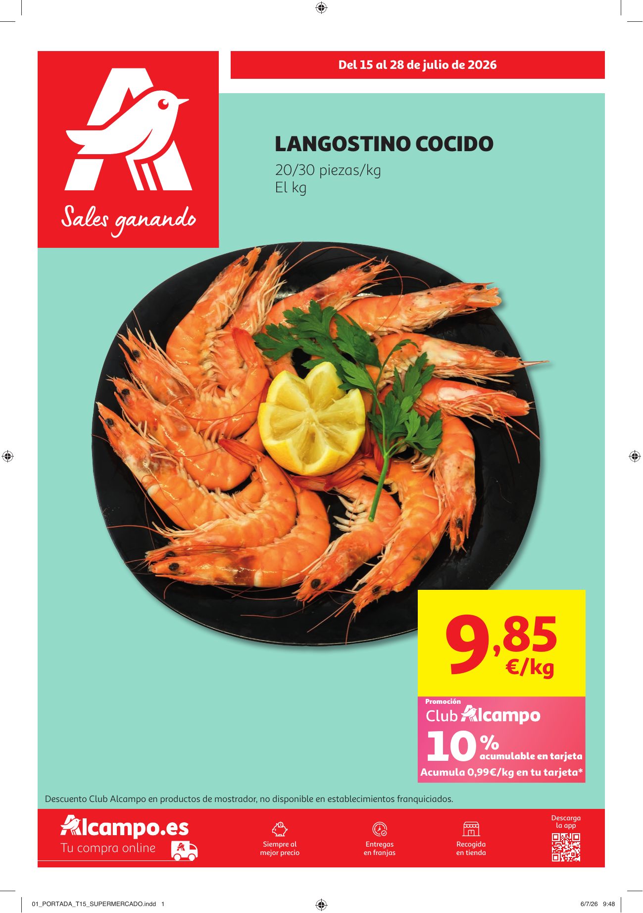 Folleto Alcampo · Verano Frutal — Página 1