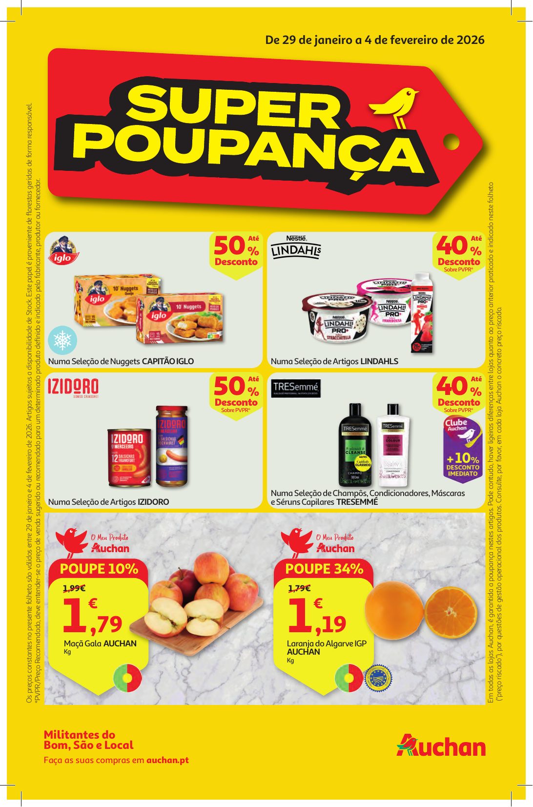 Capa do folheto Auchan · 10 de fevereiro a 10 de setembro de 2026