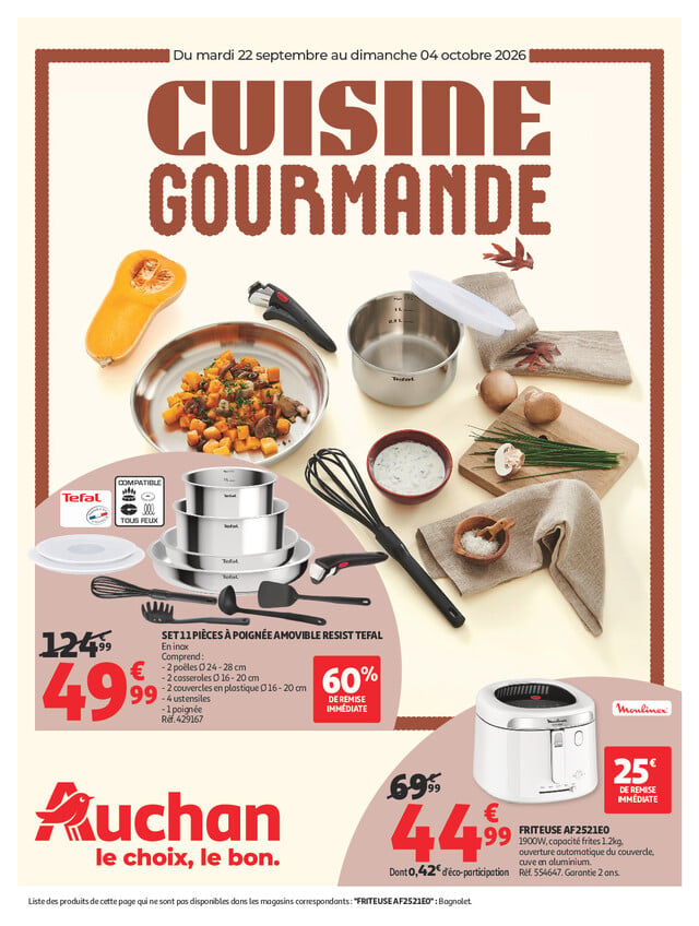 Catalogue Auchan · du 22 septembre 2026 au 4 octobre 2026