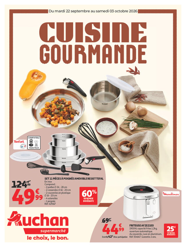 Catalogue Auchan · du 22 septembre 2026 au 3 octobre 2026