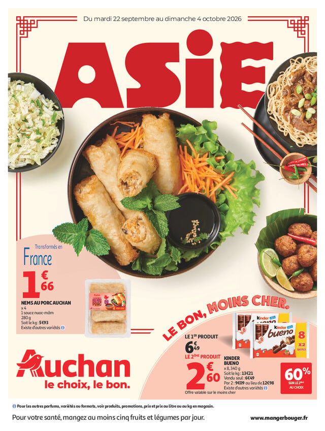 Catalogue Auchan · du 22 septembre 2026 au 4 octobre 2026