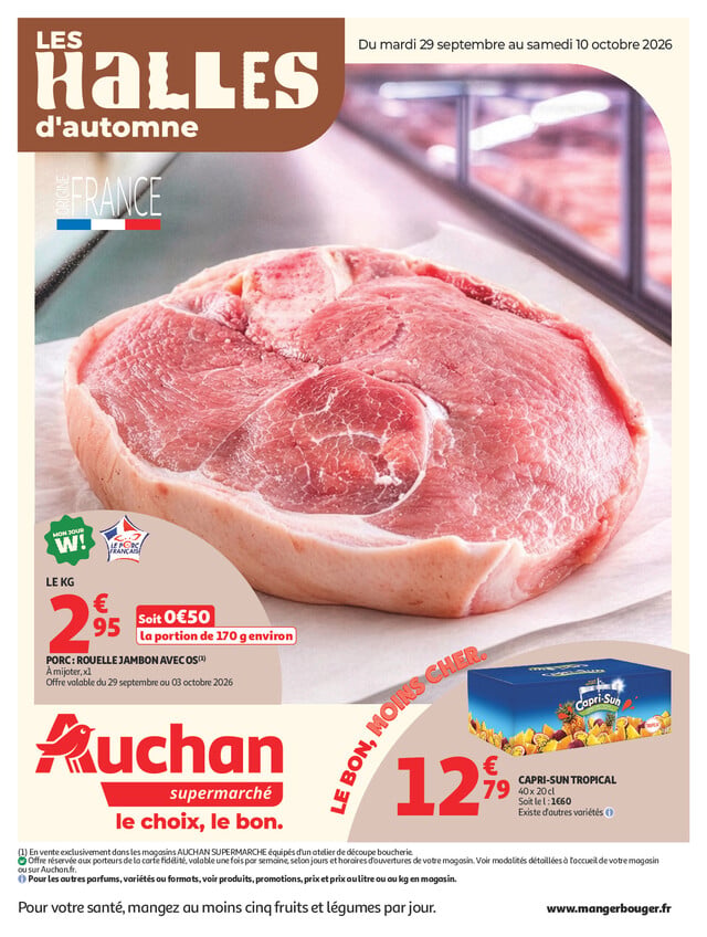 Catalogue Auchan · du 29 septembre 2026 au 10 octobre 2026