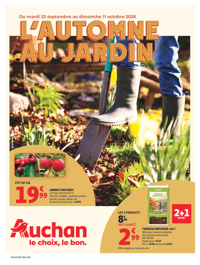 Catalogue Auchan · du 22 septembre 2026 au 11 octobre 2026
