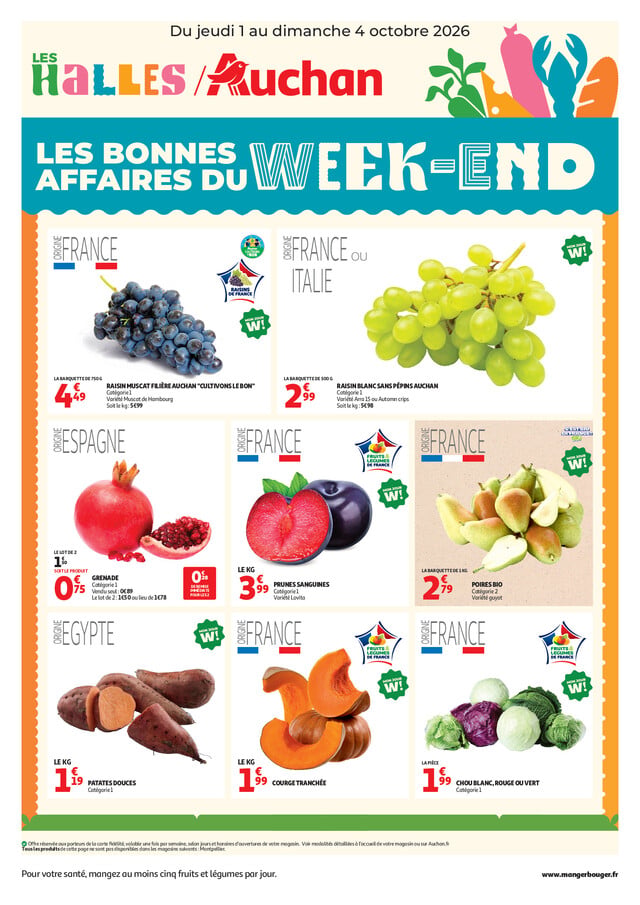 Catalogue Auchan · du 1 octobre 2026 au 4 octobre 2026