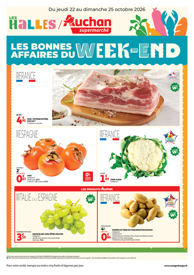 Catalogue Auchan · du 22 octobre 2026 au 25 octobre 2026