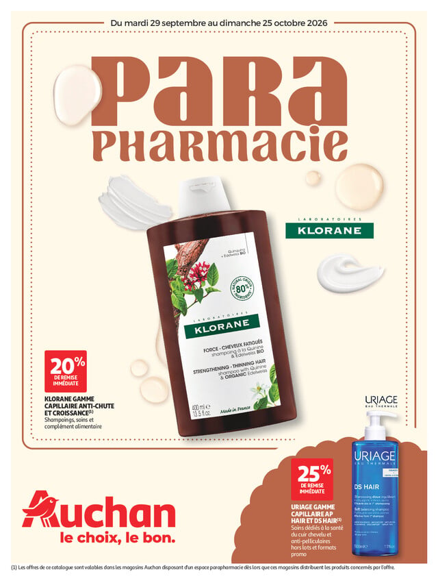 Catalogue Auchan · du 29 septembre 2026 au 25 octobre 2026