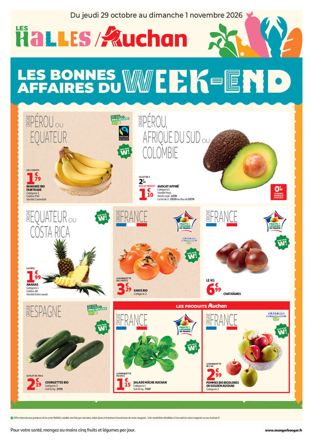 Catalogue Auchan · du 29 octobre 2026 au 1 novembre 2026