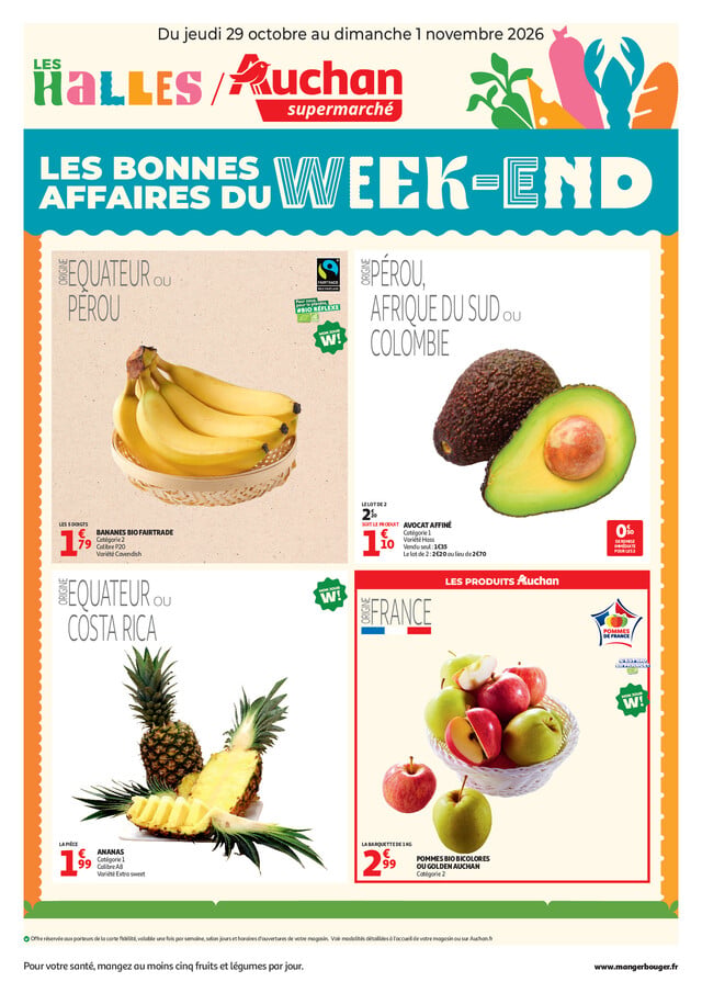Catalogue Auchan · du 29 octobre 2026 au 1 novembre 2026