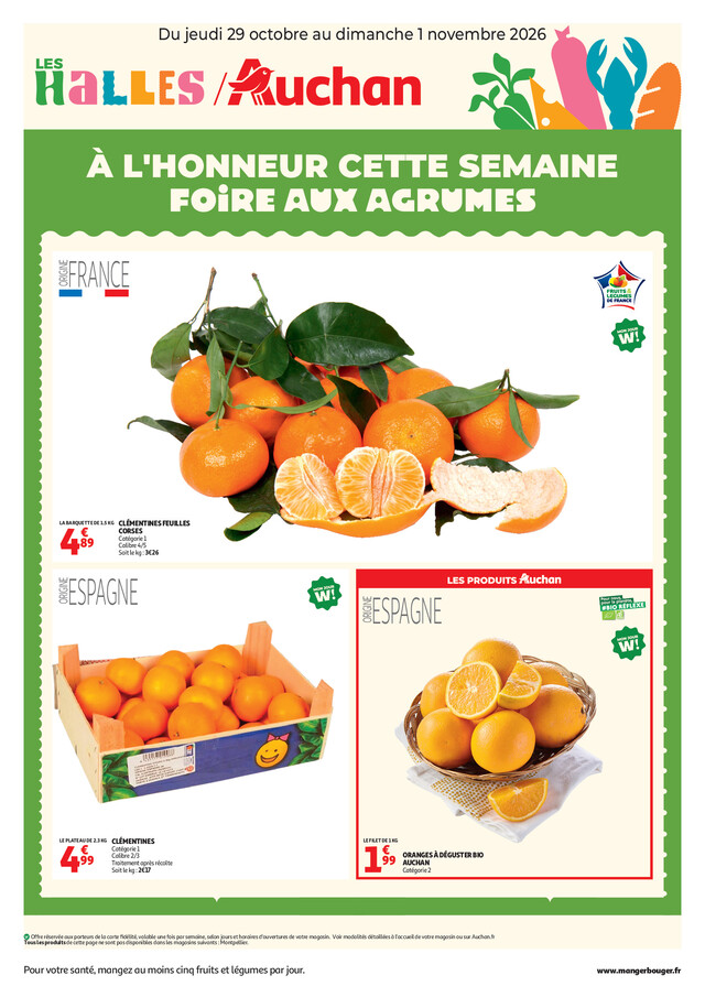 Catalogue Auchan · du 29 octobre 2026 au 1 novembre 2026