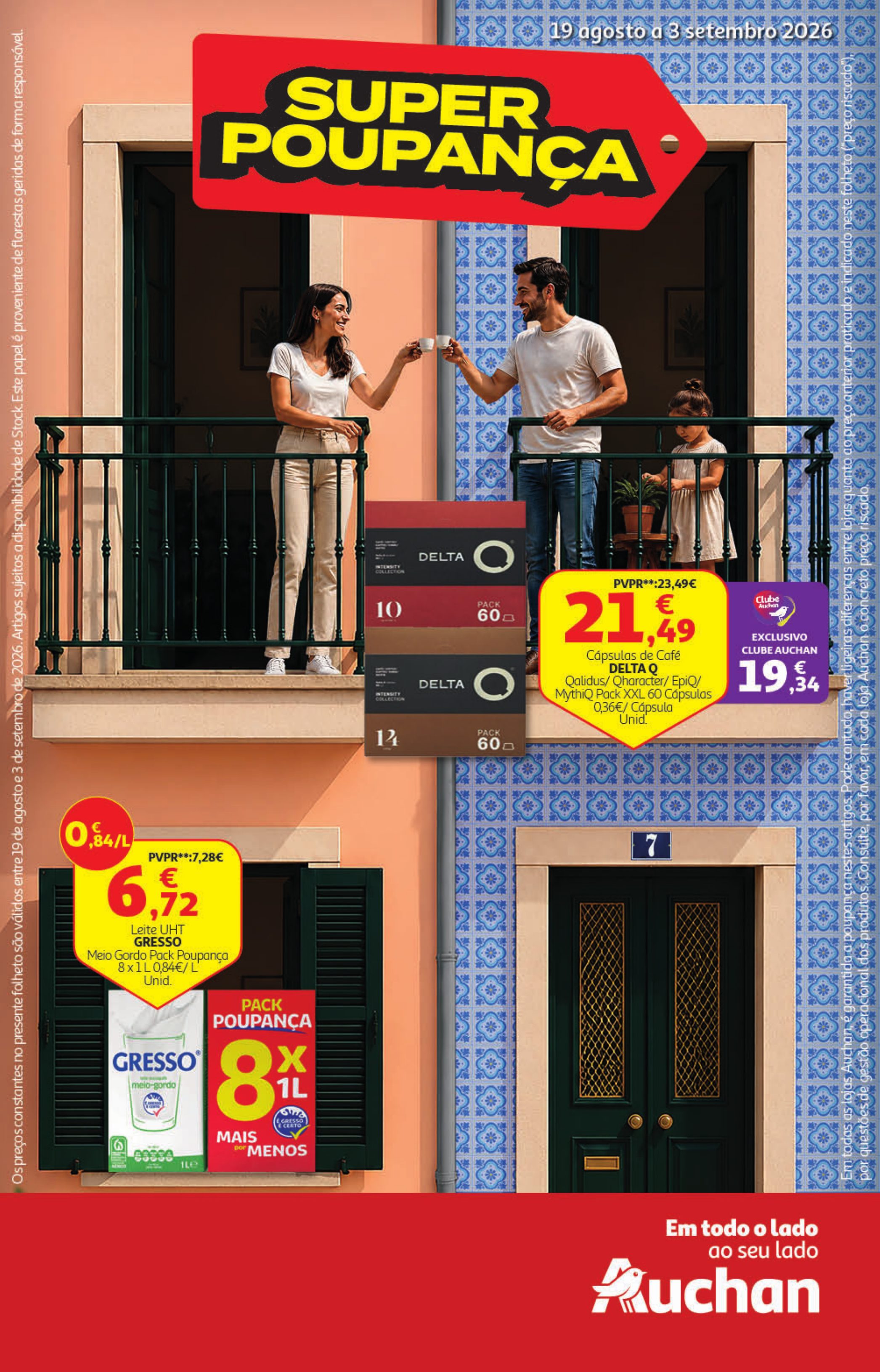 Capa do folheto Auchan · 19 de agosto a 3 de setembro de 2026