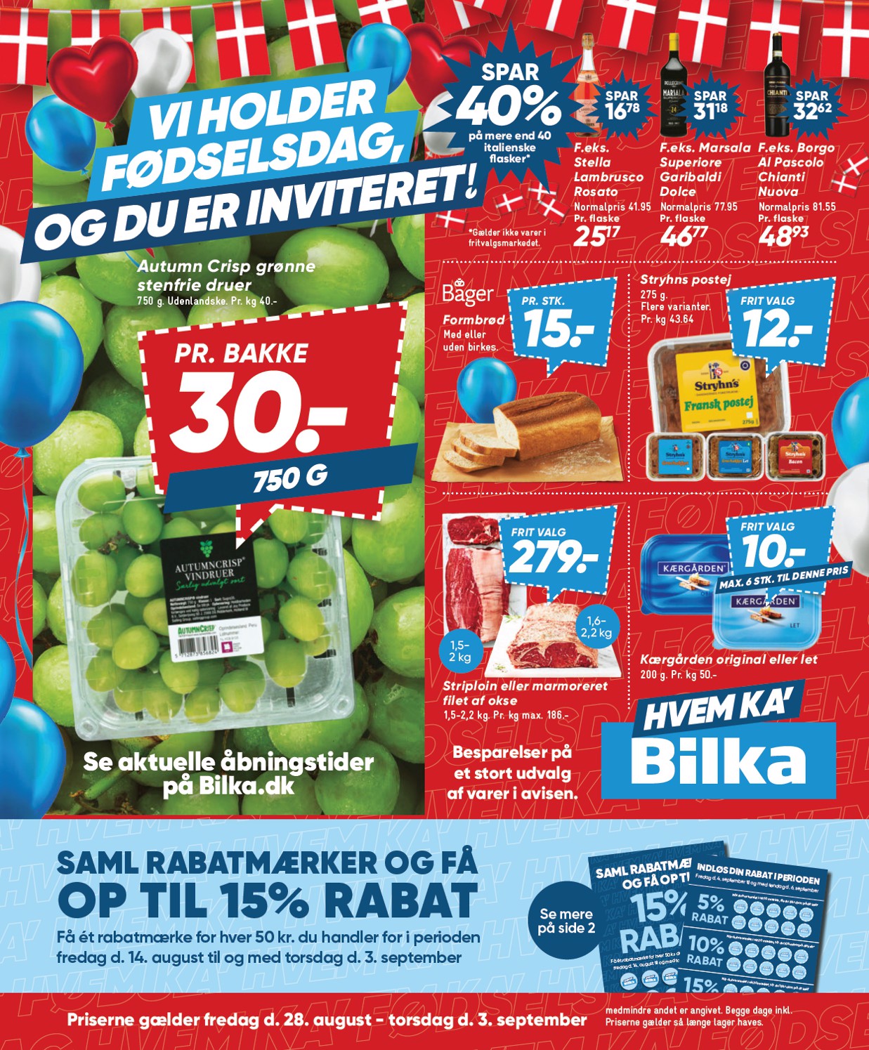 Bilka Avisen · 28. august – 3. september 2026