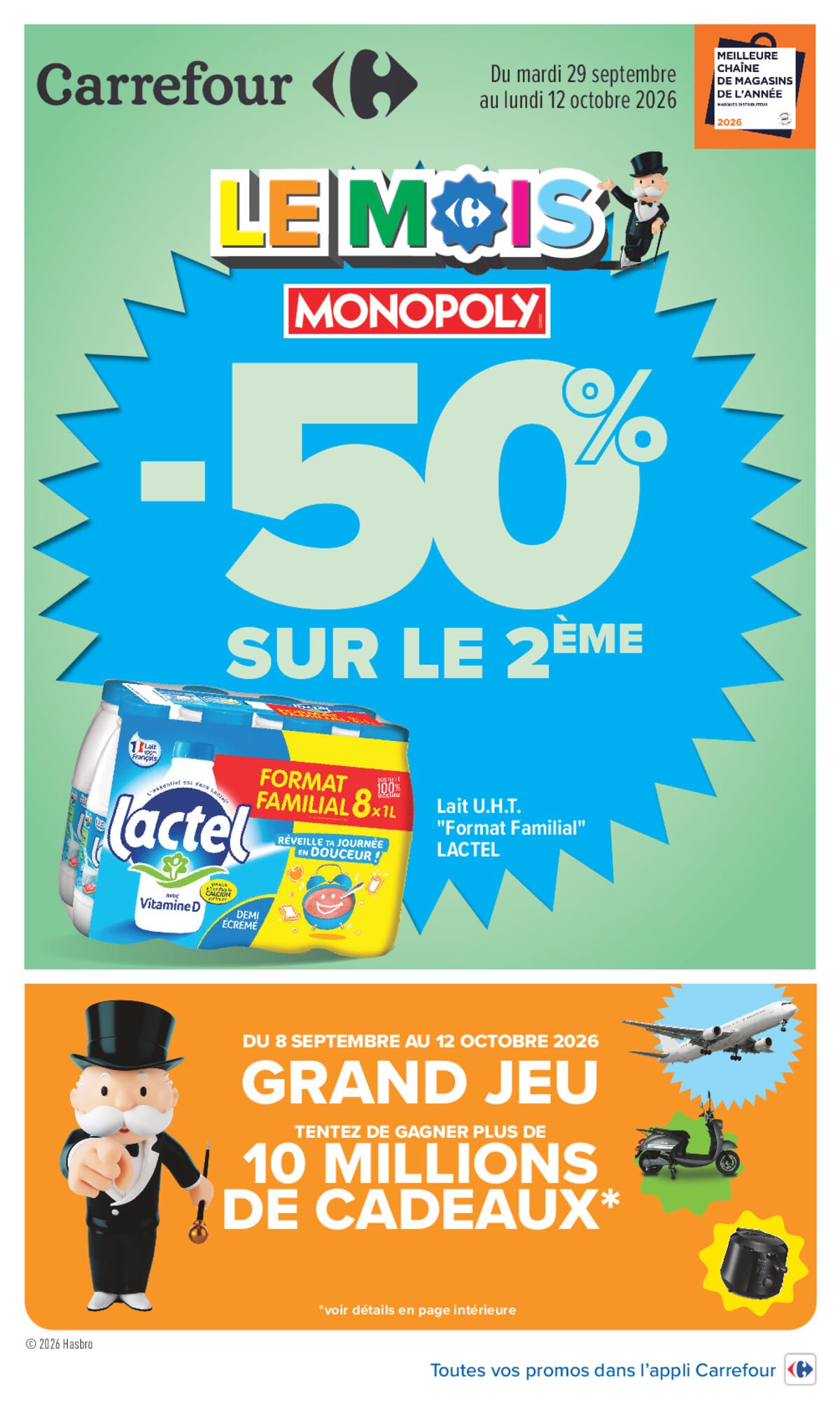 Catalogue Carrefour · Le Mois Monopoly Produits Laitiers