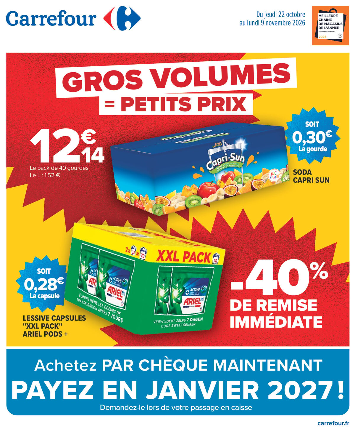 Catalogue Carrefour · Gros Volumes = Petits Prix