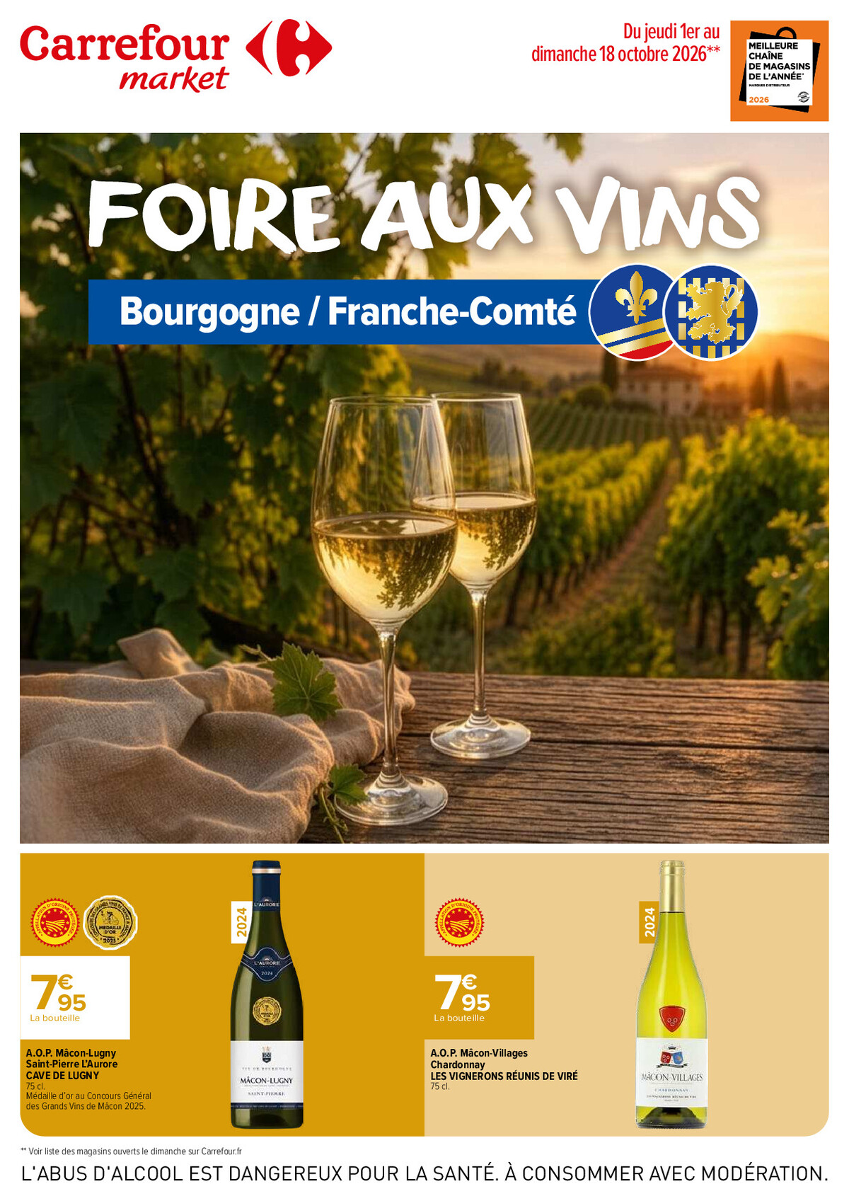 Catalogue Carrefour · Foire Aux Vins - Bourgogne / Franche-Comté