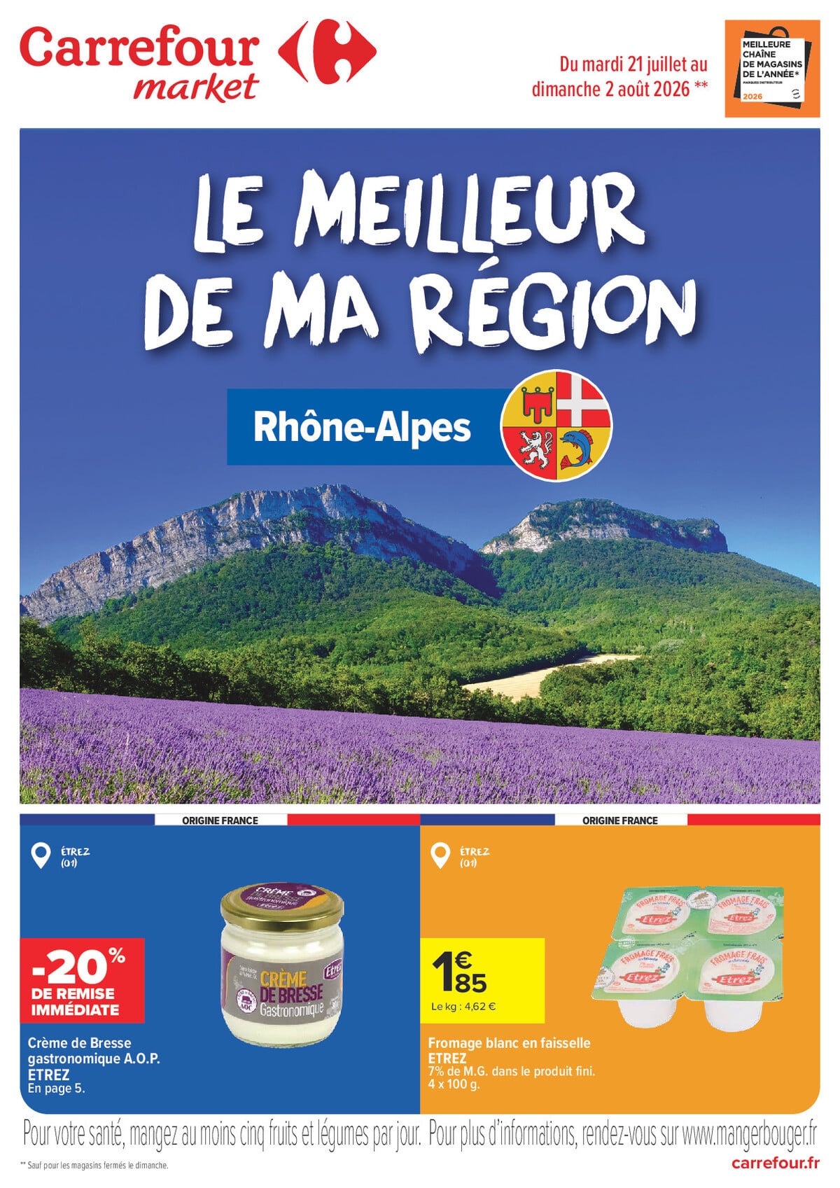 Catalogue Carrefour · Le Meilleur De Ma Région - Rhône-Alpes