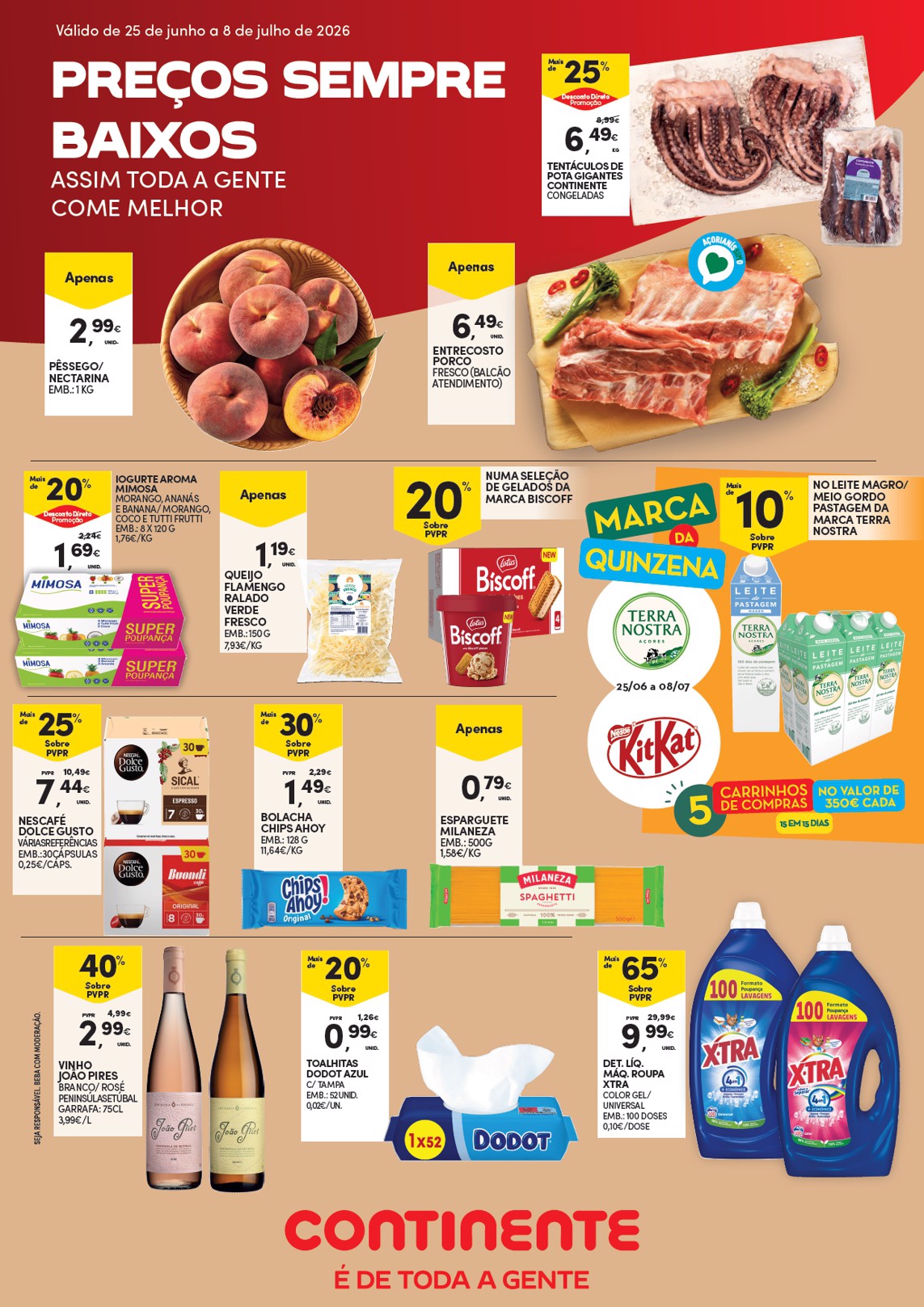 Capa do folheto Pingo Doce · 25 de junho a 8 de julho de 2026