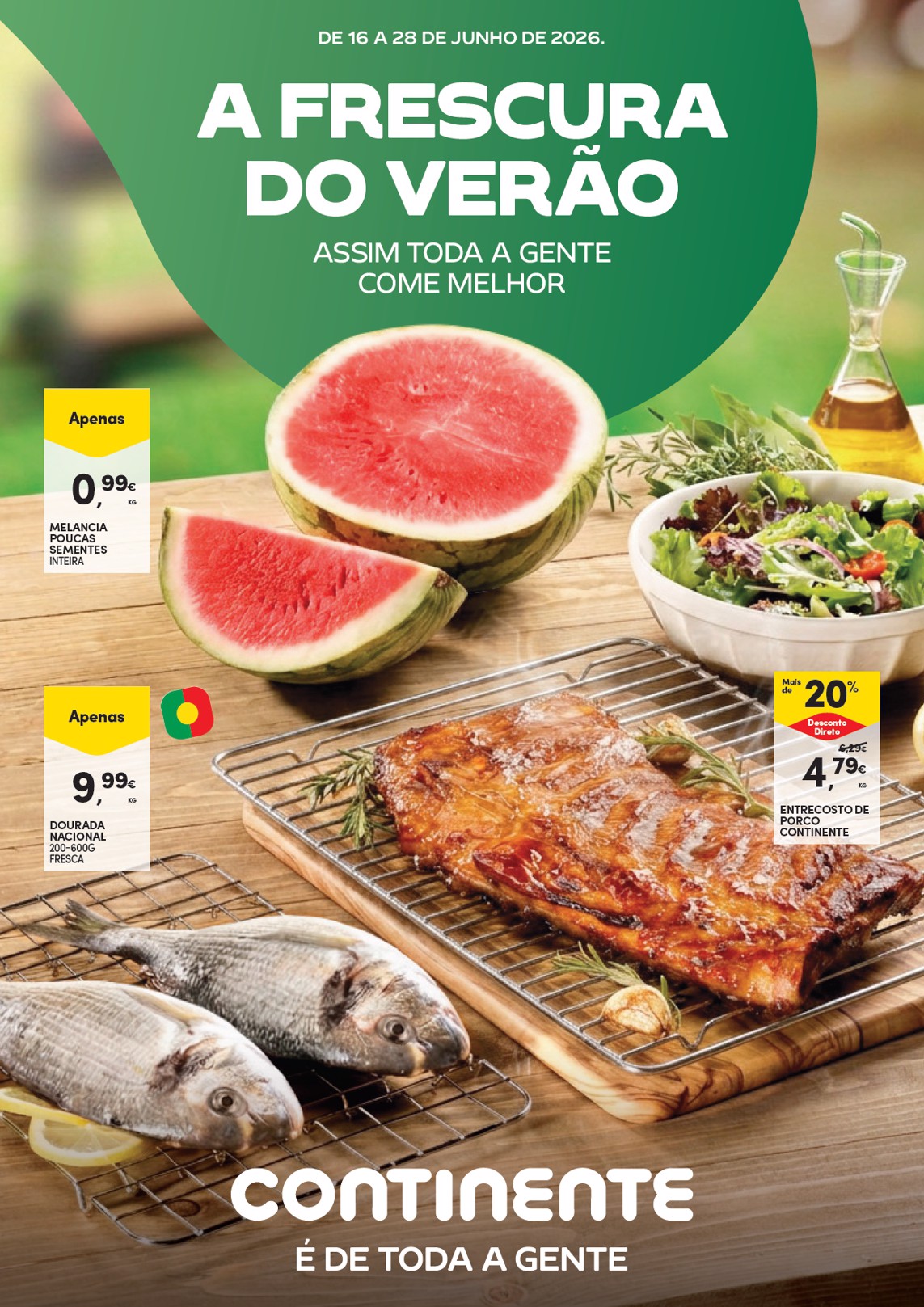 Capa do folheto Pingo Doce · 26 de junho a 10 de julho de 2026