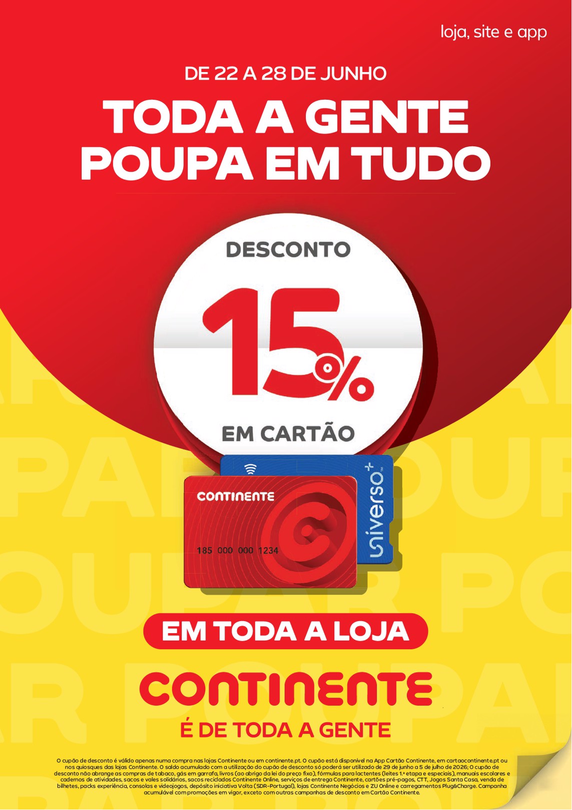 Capa do folheto Pingo Doce · 22 a 28 de junho de 2026