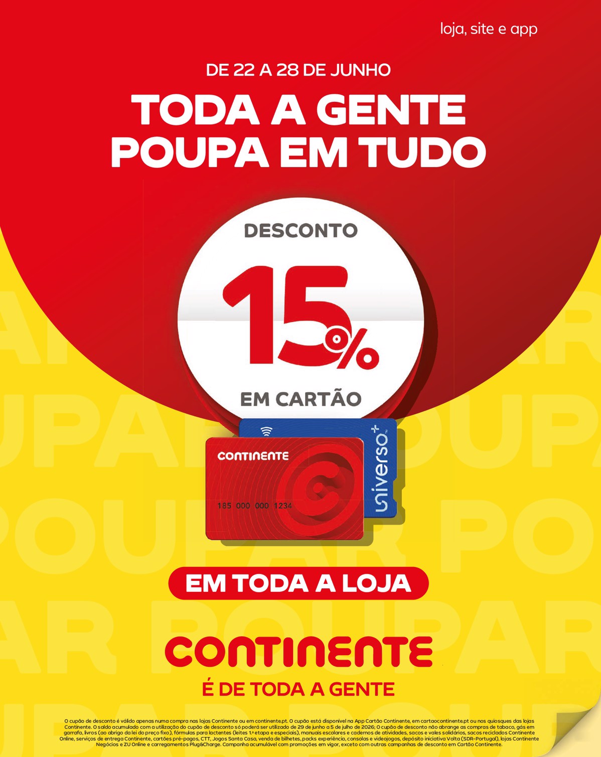 Capa do folheto Pingo Doce · 22 a 28 de junho de 2026