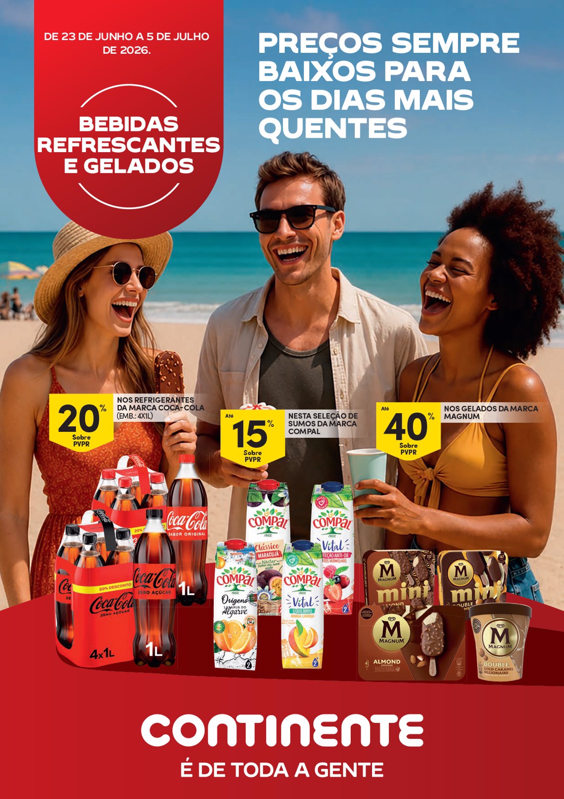 Capa do folheto Pingo Doce · 23 de junho a 5 de julho de 2026