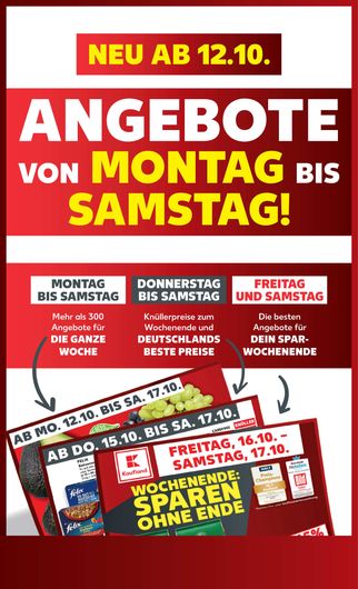 Titelseite des Kaufland Prospekts, gültig vom 03.10.2026 bis 17.10.2026