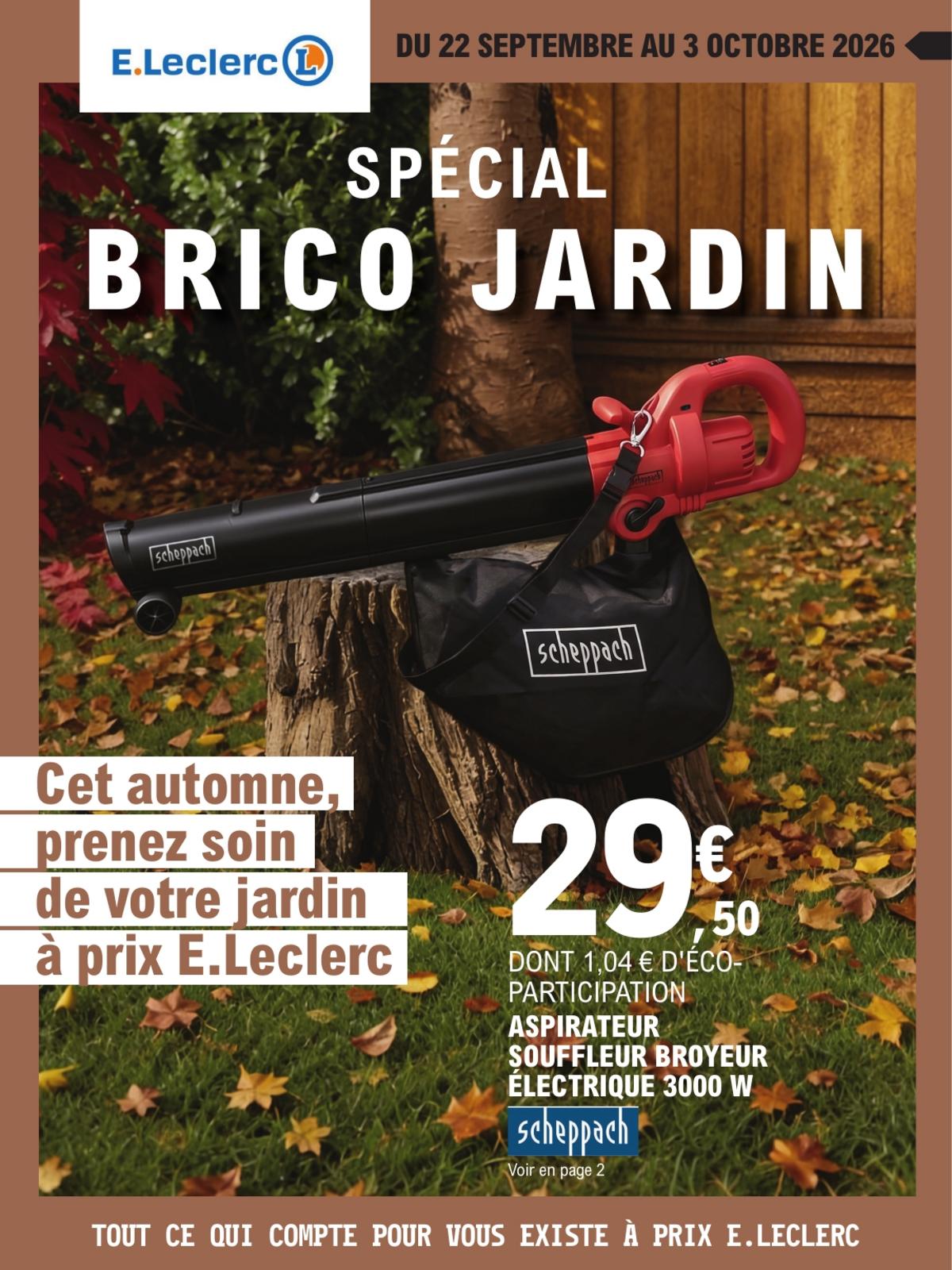 Catalogue E.Leclerc · Jardin D'Automne Brico Chauffage
