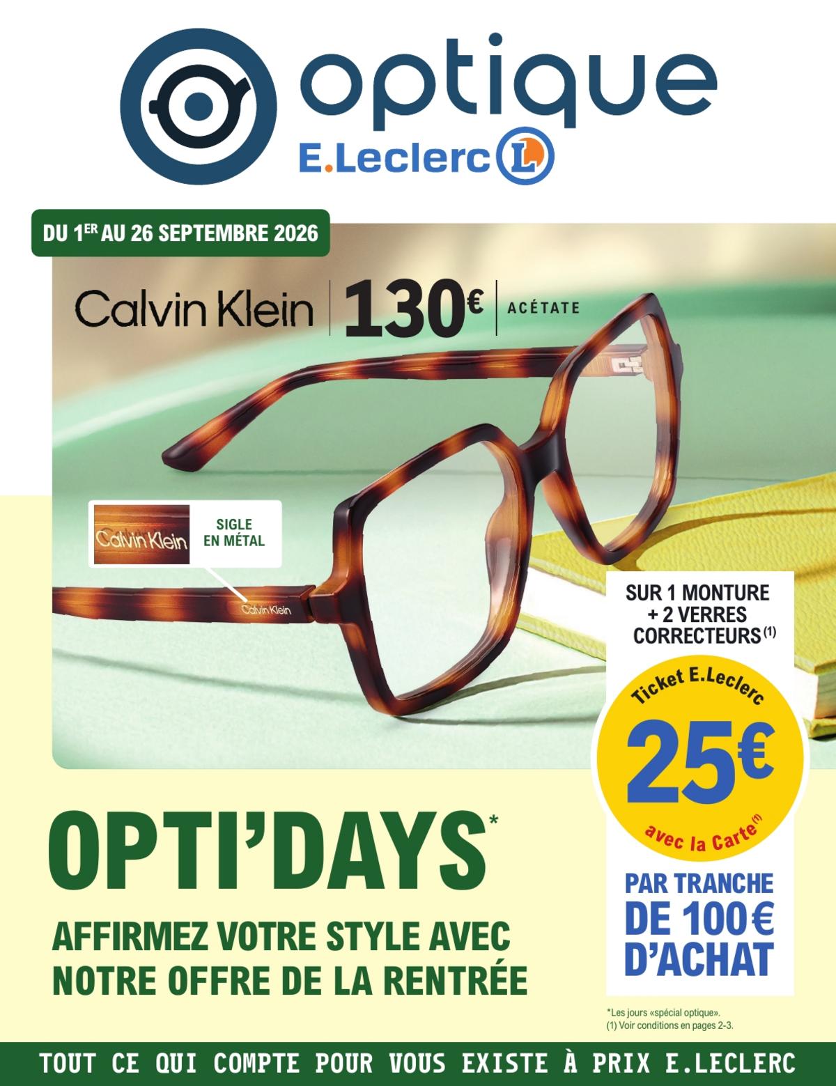 Catalogue E.Leclerc · Opti'Days Rentrée