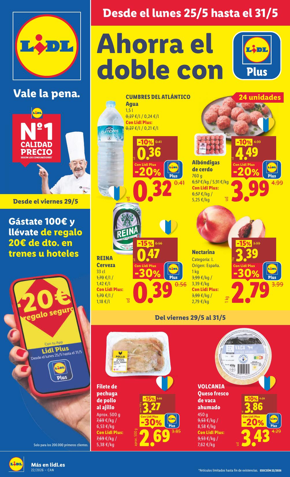 Folleto Lidl Alimentación · 18 de mayo de 2026 – 31 de mayo de 2026 — Página 1