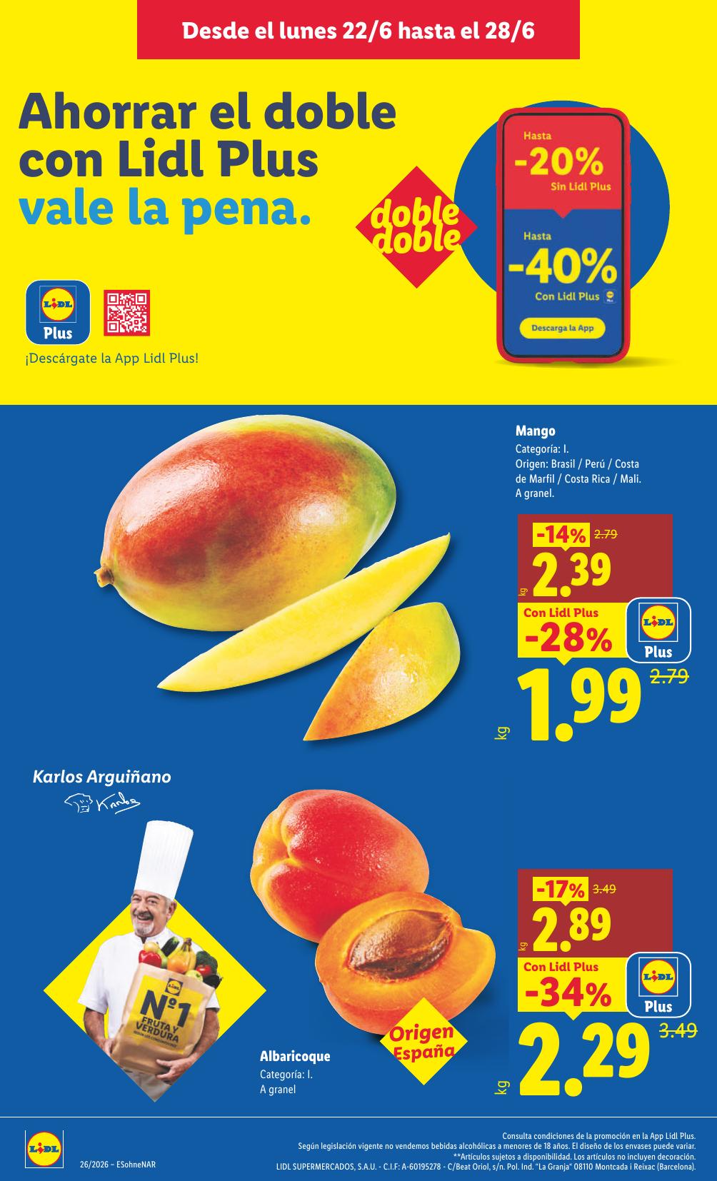 Lidl · Alimentación · 22 de junio de 2026 – 28 de junio de 2026 thumb 4