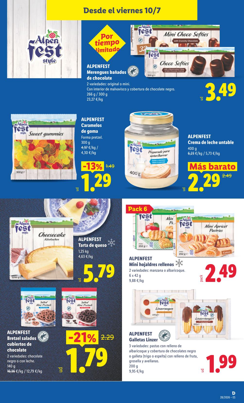 Folleto Lidl Alimentación · 6 de julio de 2026 – 12 de julio de 2026 — Página 59
