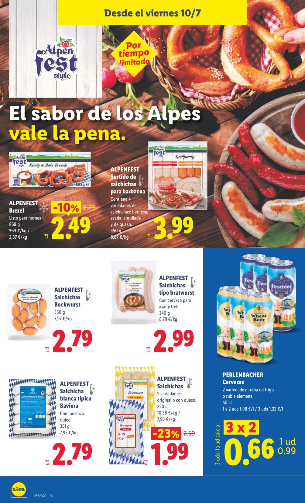Folleto Lidl Alimentación · 6 de julio de 2026 – 12 de julio de 2026 — Página 54