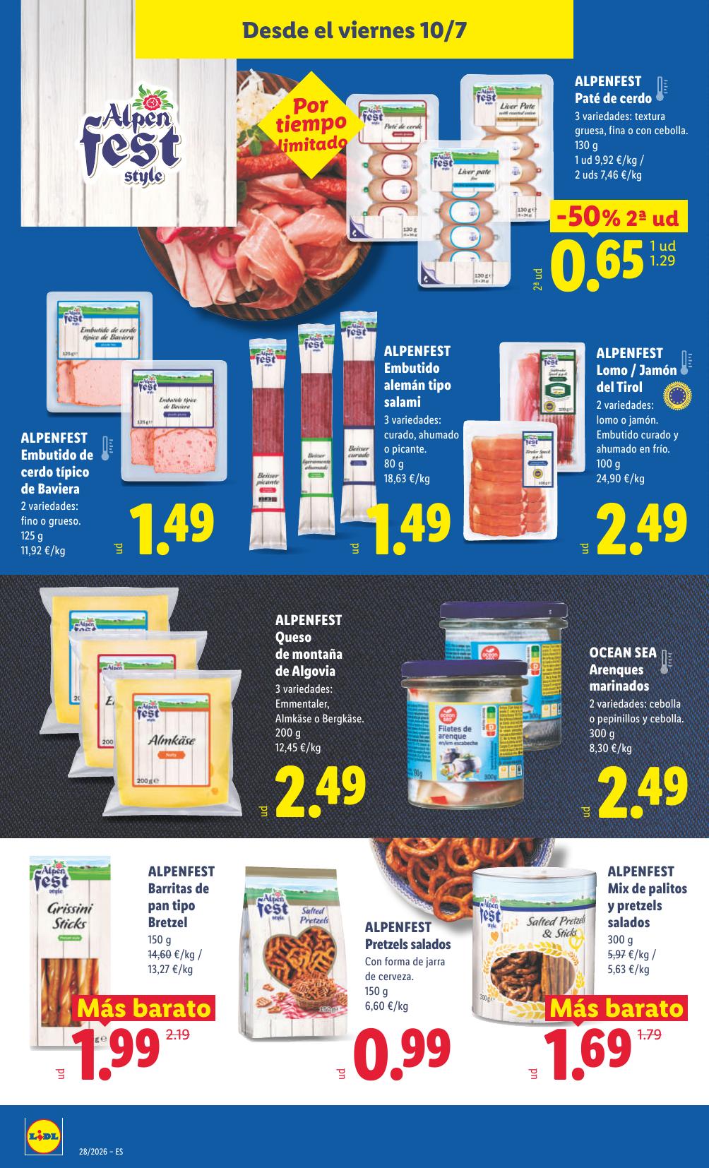 Folleto Lidl Alimentación · 6 de julio de 2026 – 12 de julio de 2026 — Página 56