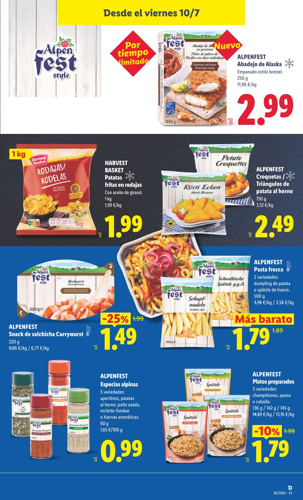 Folleto Lidl Alimentación · 6 de julio de 2026 – 12 de julio de 2026 — Página 57