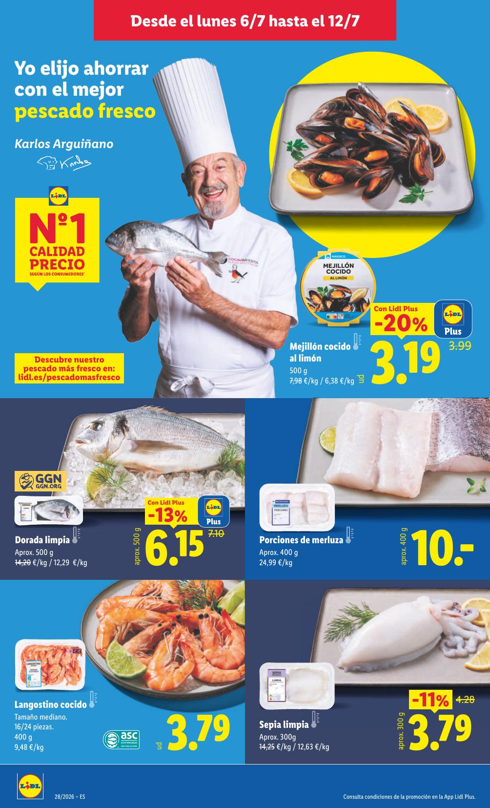 Folleto Lidl Alimentación · 6 de julio de 2026 – 12 de julio de 2026 — Página 16