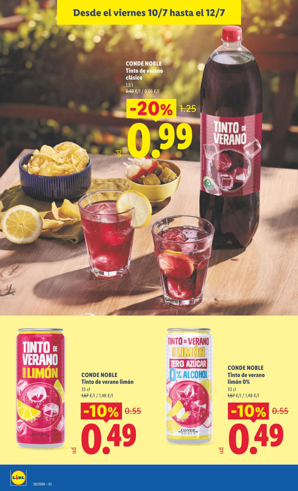 Folleto Lidl Alimentación · 6 de julio de 2026 – 12 de julio de 2026 — Página 50