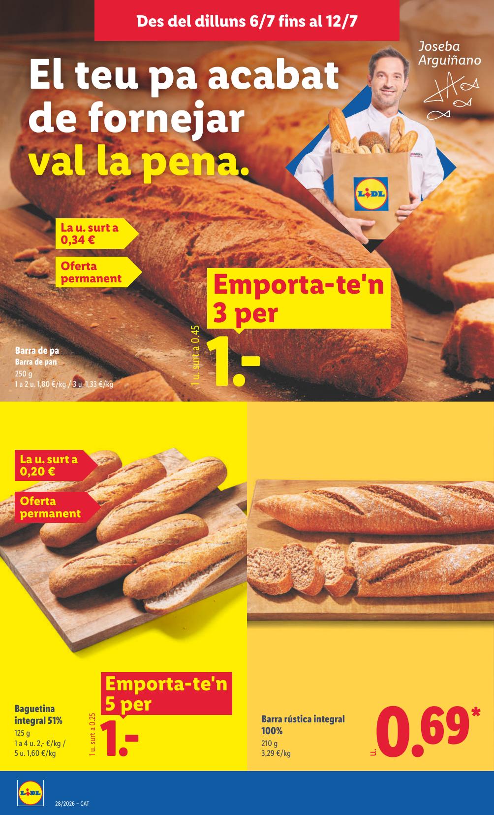 Folleto Lidl Alimentación · 6 de julio de 2026 – 12 de julio de 2026 — Página 12
