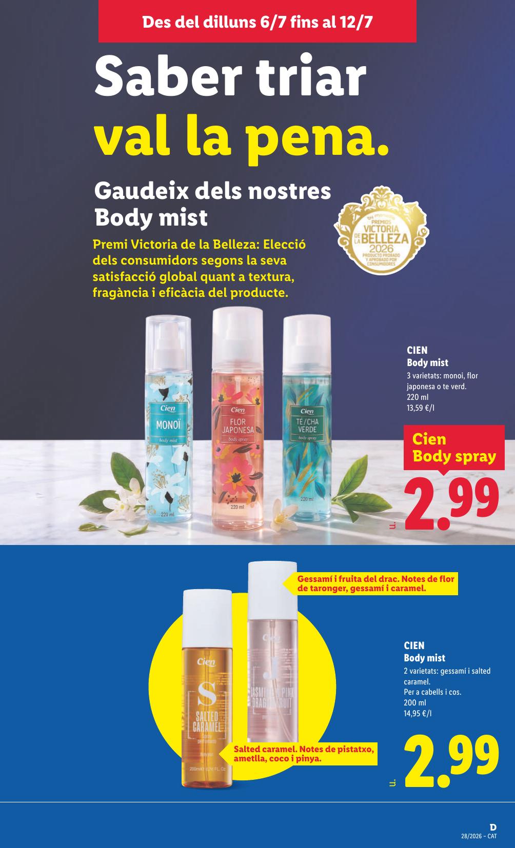 Folleto Lidl Alimentación · 6 de julio de 2026 – 12 de julio de 2026 — Página 39