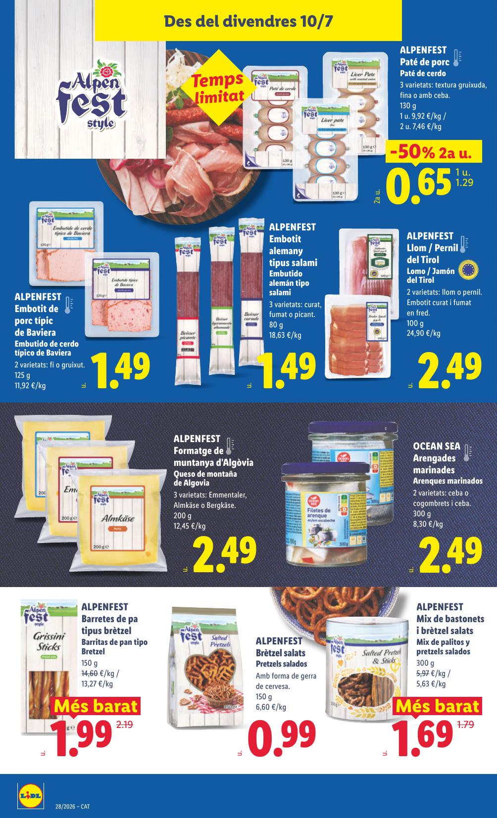 Folleto Lidl Alimentación · 6 de julio de 2026 – 12 de julio de 2026 — Página 56