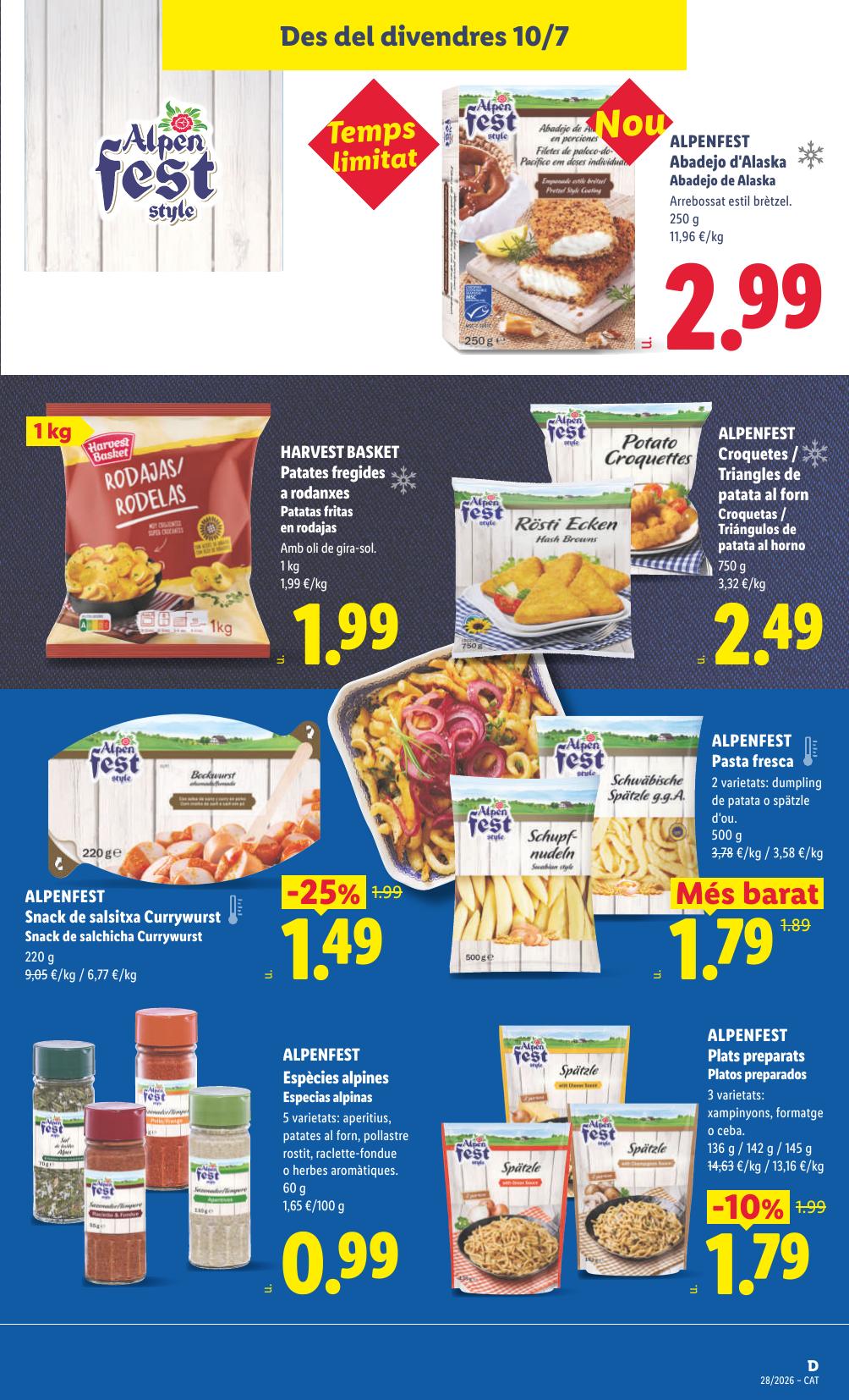 Folleto Lidl Alimentación · 6 de julio de 2026 – 12 de julio de 2026 — Página 57