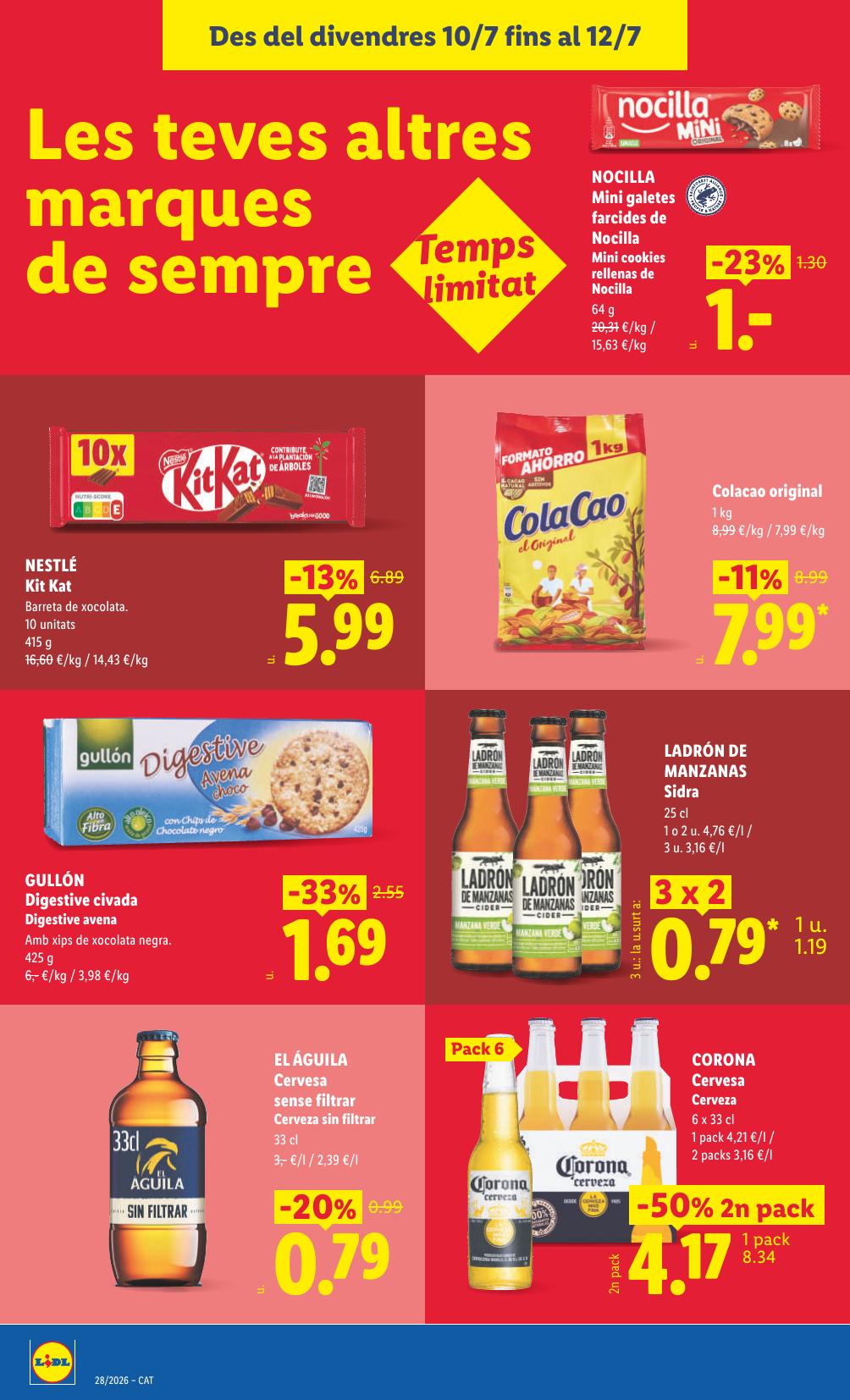 Folleto Lidl Alimentación · 6 de julio de 2026 – 12 de julio de 2026 — Página 62