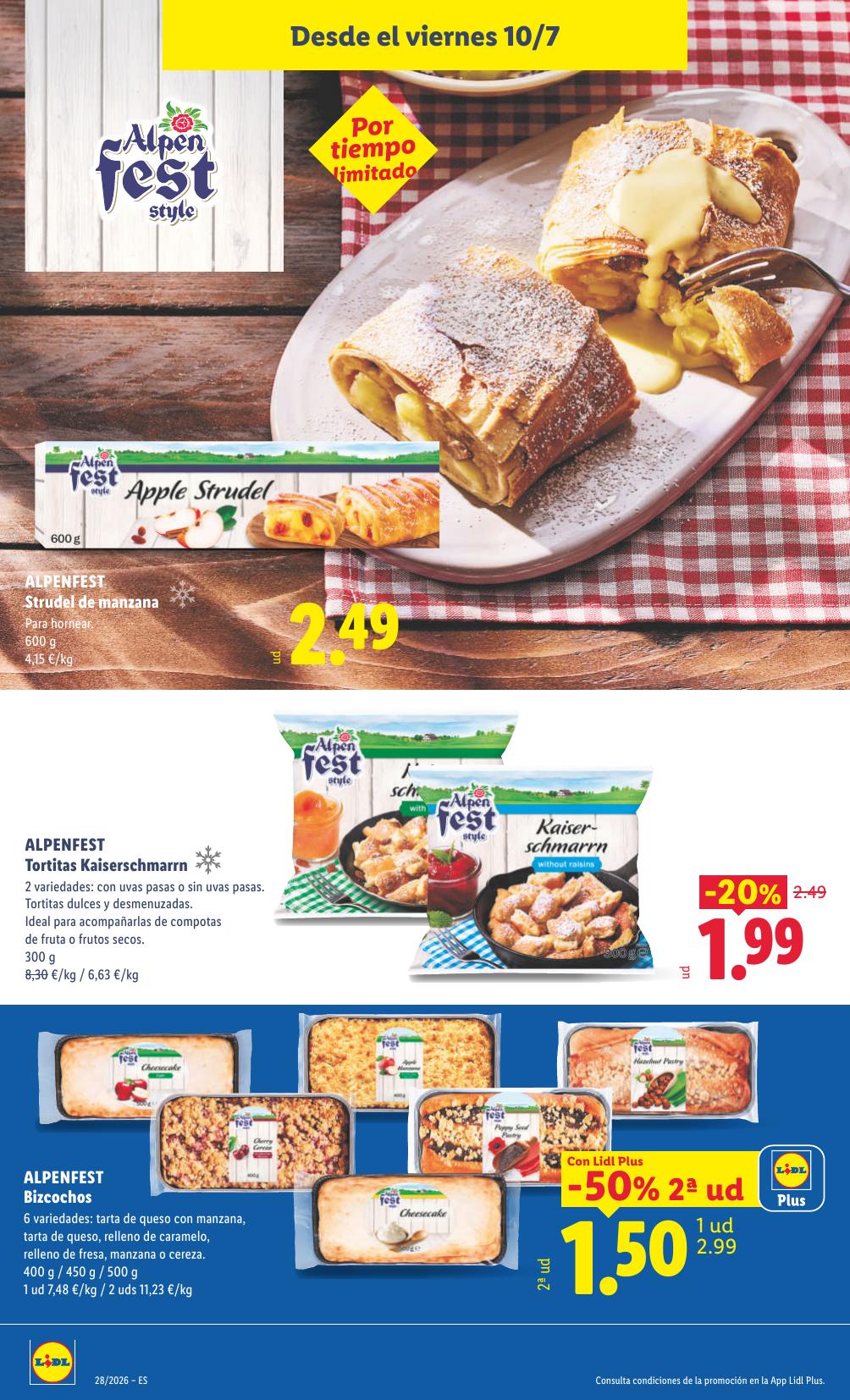 Folleto Lidl Alimentación · 6 de julio de 2026 – 12 de julio de 2026 — Página 58