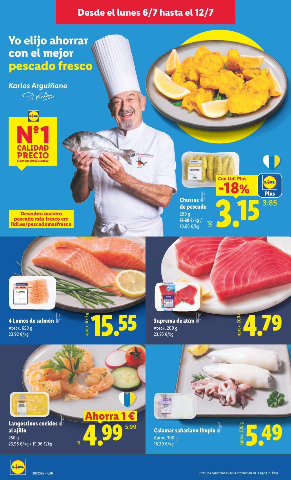 Folleto Lidl Alimentación · 6 de julio de 2026 – 12 de julio de 2026 — Página 12