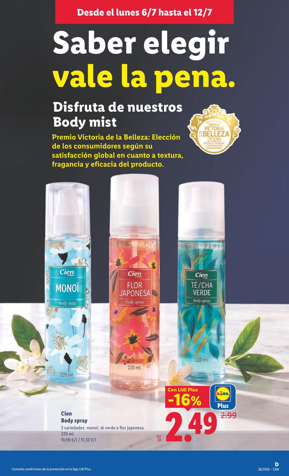 Folleto Lidl Alimentación · 6 de julio de 2026 – 12 de julio de 2026 — Página 29