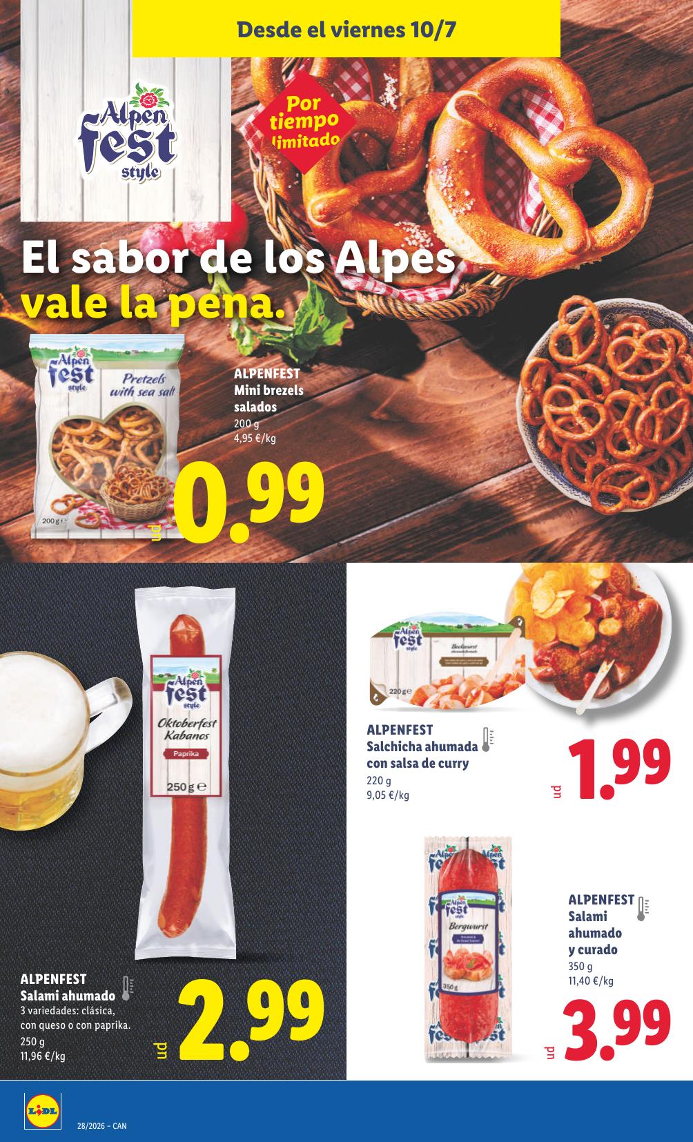 Folleto Lidl Alimentación · 6 de julio de 2026 – 12 de julio de 2026 — Página 38