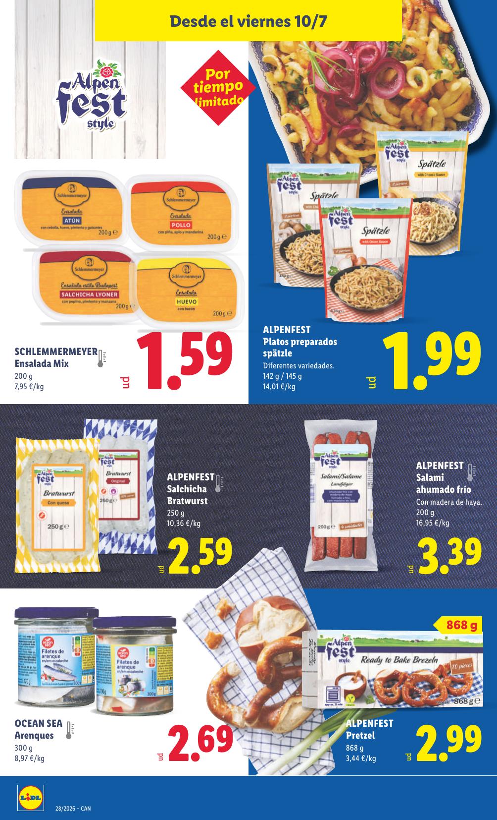 Folleto Lidl Alimentación · 6 de julio de 2026 – 12 de julio de 2026 — Página 40